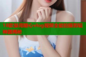 18款禁用糖心vlog视频全能拍摄剪辑神器揭秘