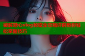 破解糖心vlog秘密全攻略详解教你轻松掌握技巧