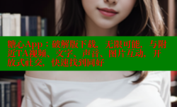 糖心App：破解版下载，无限可能，与附近TA视频、文字、声音、图片互动，开放式社交，快速找到同好