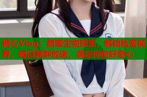 糖心Vlog：甜蜜生物探索，解锁私密视界，每日新鲜放送，满足你的好奇心