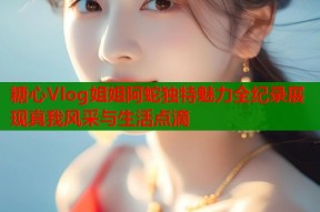糖心Vlog姐姐阿蛇独特魅力全纪录展现真我风采与生活点滴