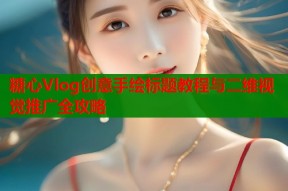 糖心Vlog创意手绘标题教程与二维视觉推广全攻略
