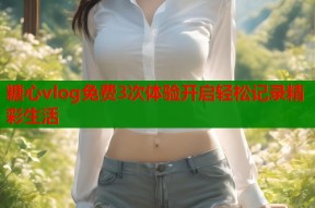 糖心vlog免费3次体验开启轻松记录精彩生活