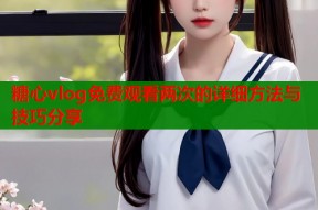 糖心vlog免费观看两次的详细方法与技巧分享