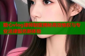 糖心vlog律师制度揭秘高效维权与专业法律服务新体验