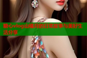 糖心vlog山橘月的日常故事与美好生活分享