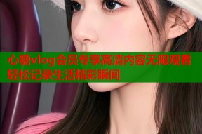 心糖vlog会员专享高清内容无限观看轻松记录生活精彩瞬间