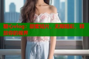 糖心vlog：甜蜜短片，无限精彩，释放你的视界