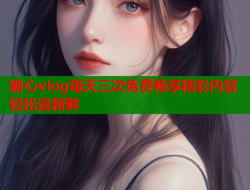 糖心vlog每天三次免费畅享精彩内容轻松追新鲜  第1张