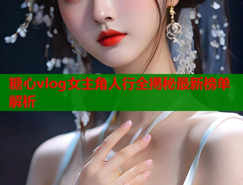糖心vlog女主角人行全揭秘最新榜单解析  第2张